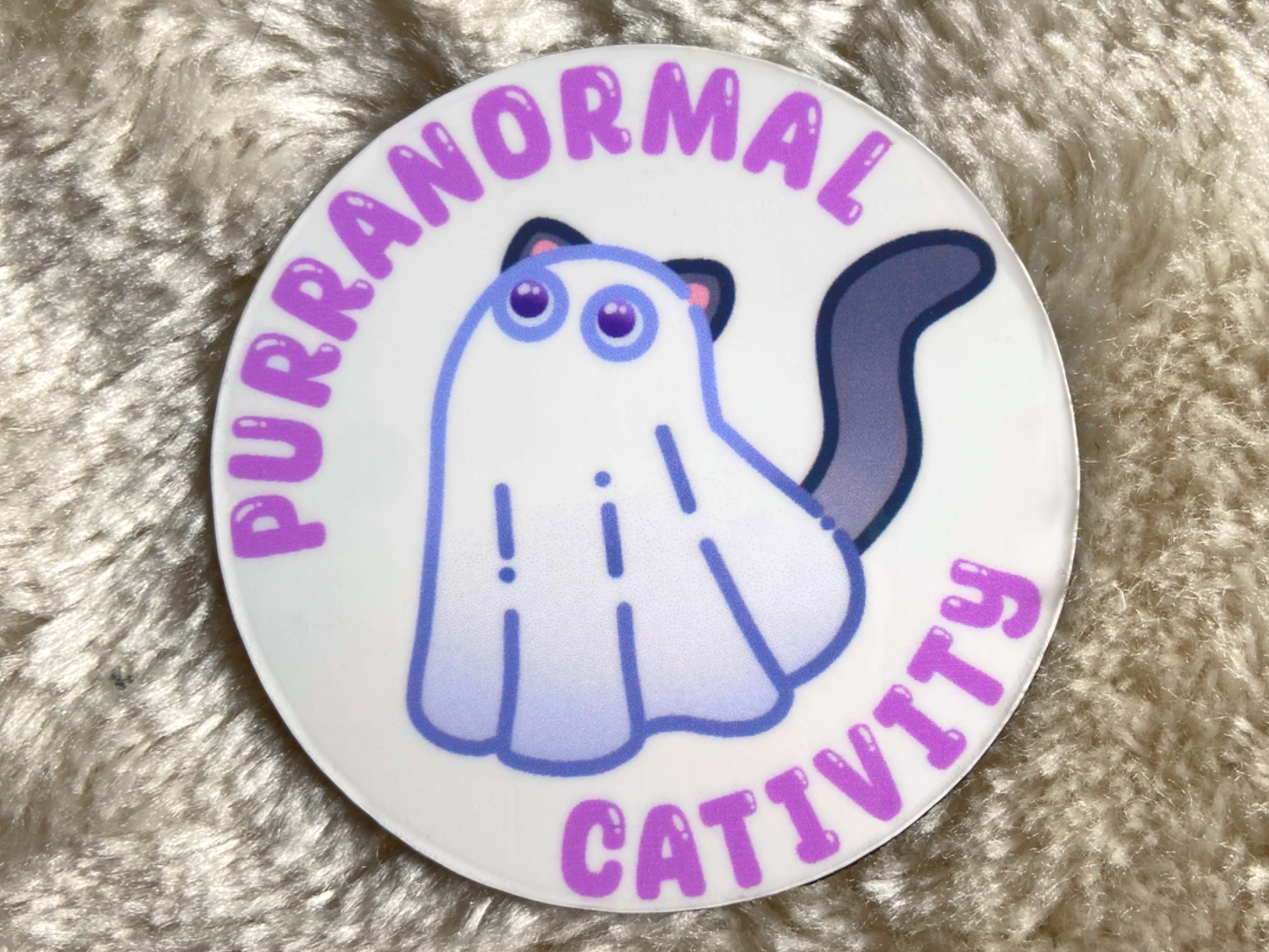CAT GHOST FRIDGE MAGNET