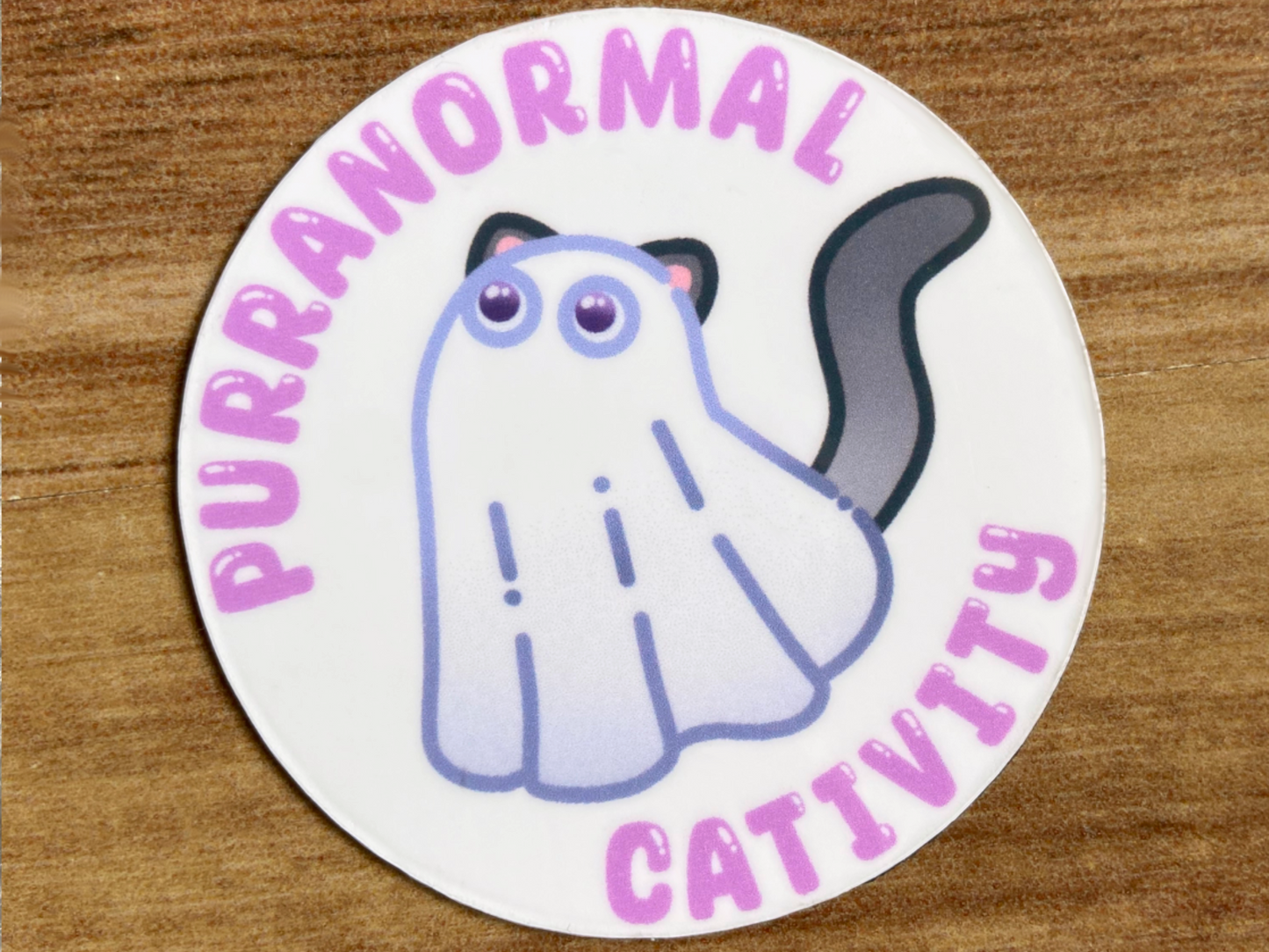 CAT GHOST FRIDGE MAGNET