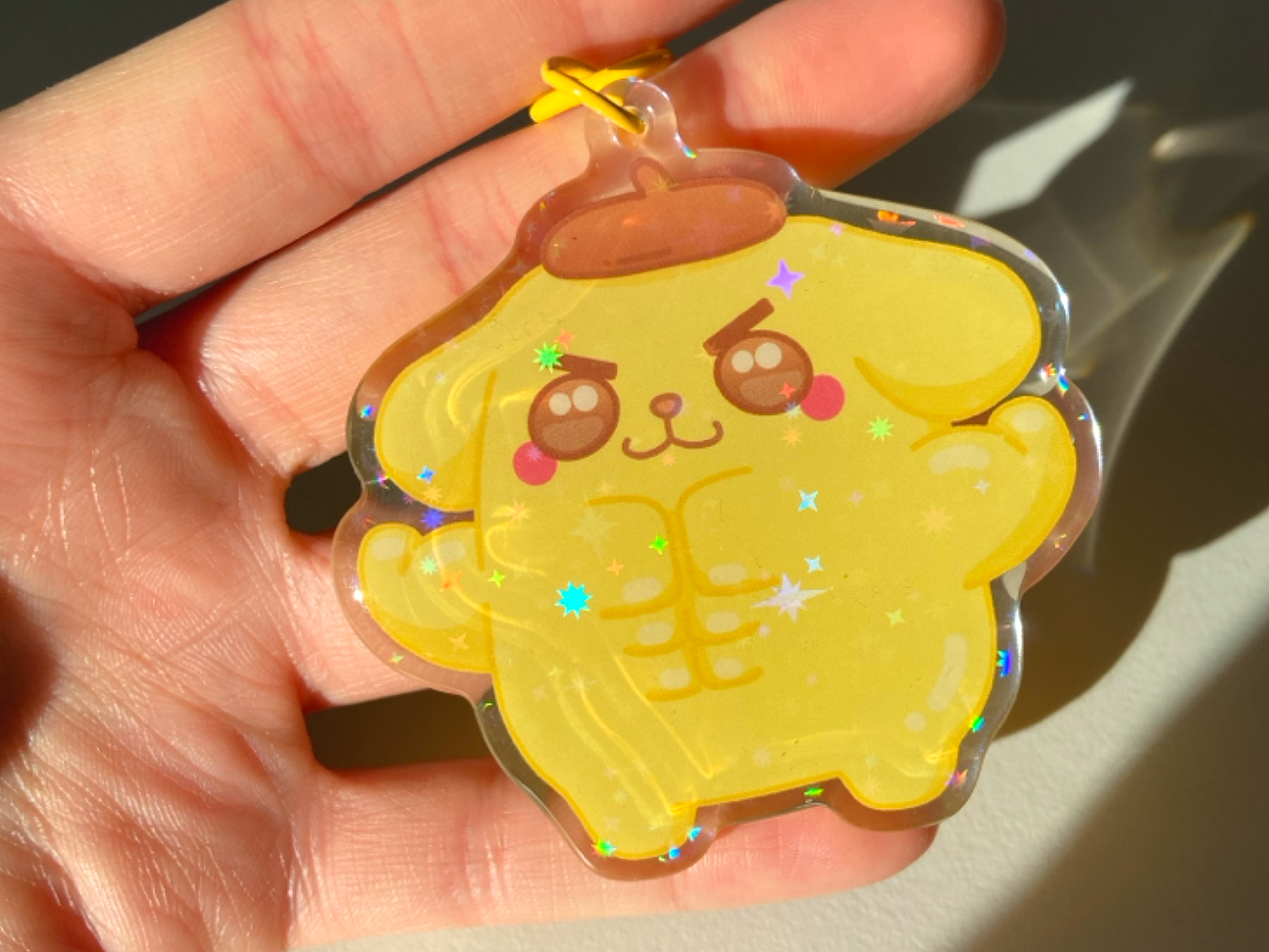 BUFF POMPOMPURIN KEYCHAIN