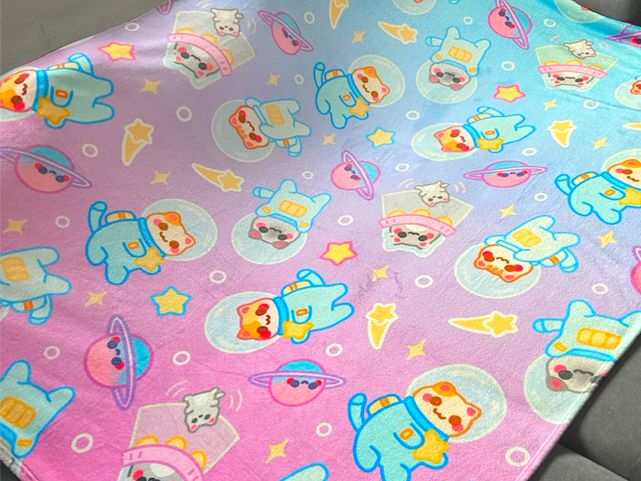 SPACE KITTY BLANKET
