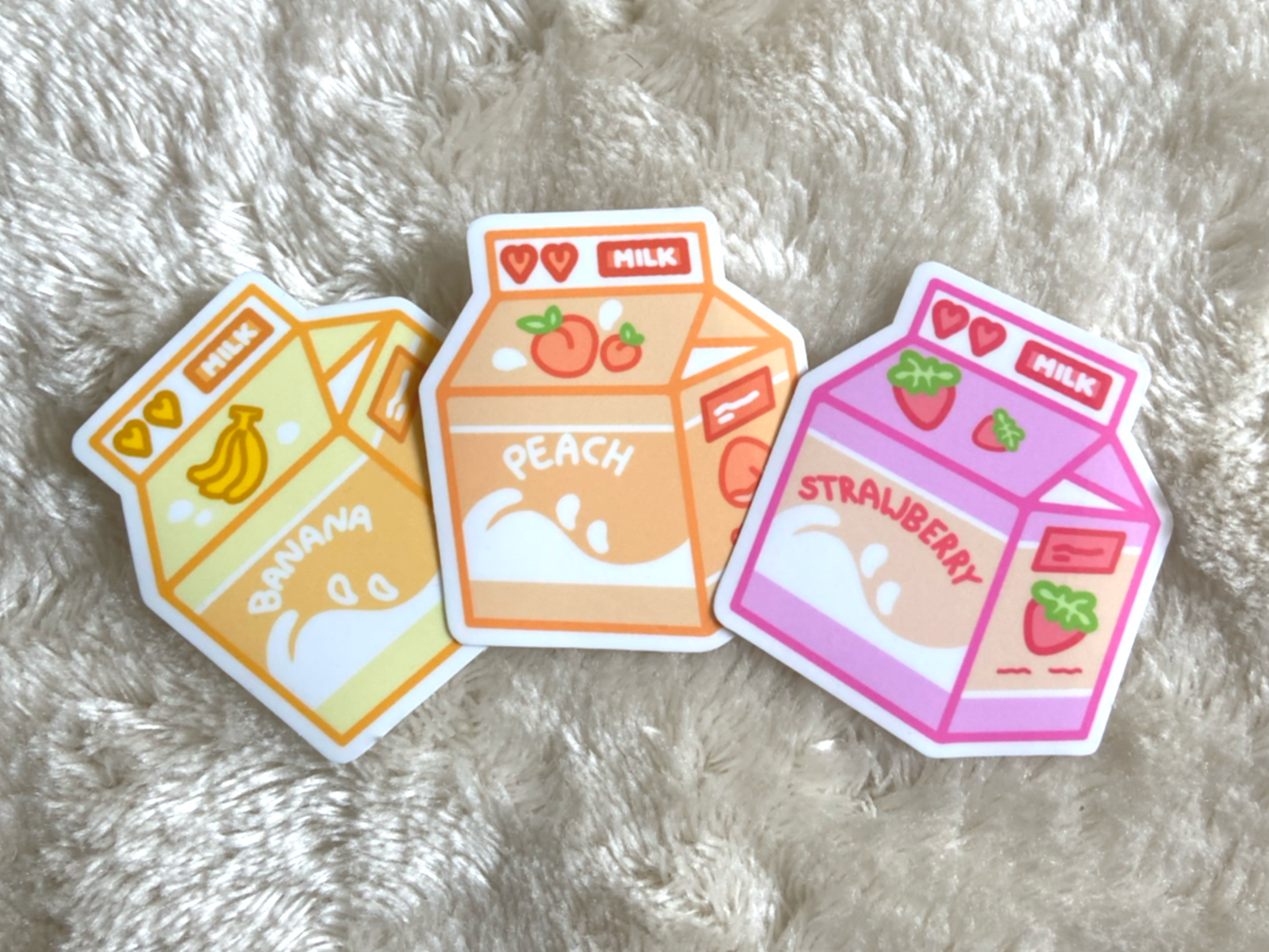 FRUIT MILK STICKER SET