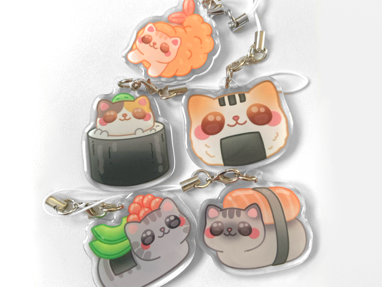 MYSTERY SUSHI CAT PHONE CHARM