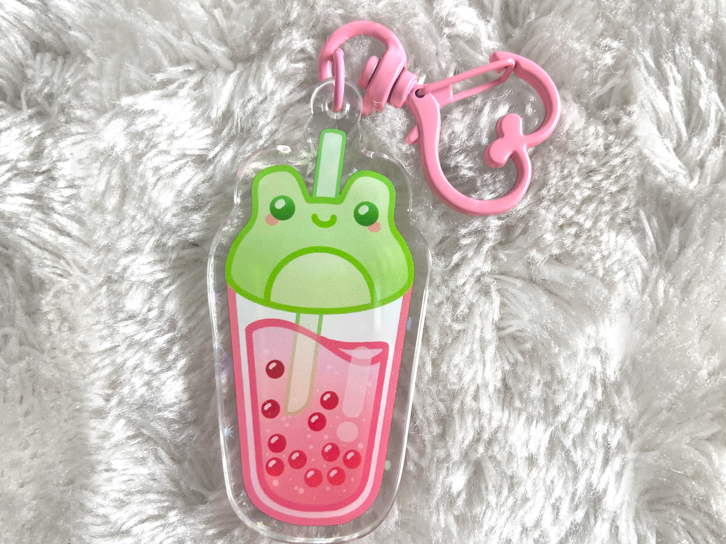 FROG BOBA HOLO KEYCHAIN
