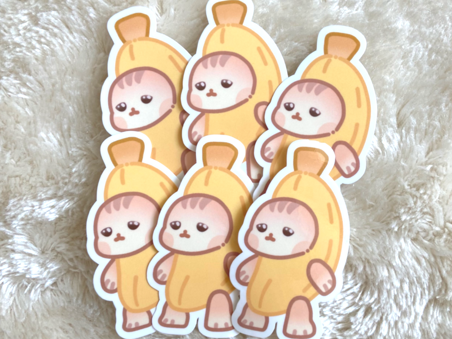 BANANEN KATZEN STICKER