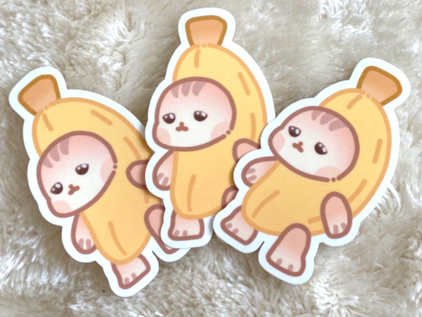 BANANEN KATZEN STICKER