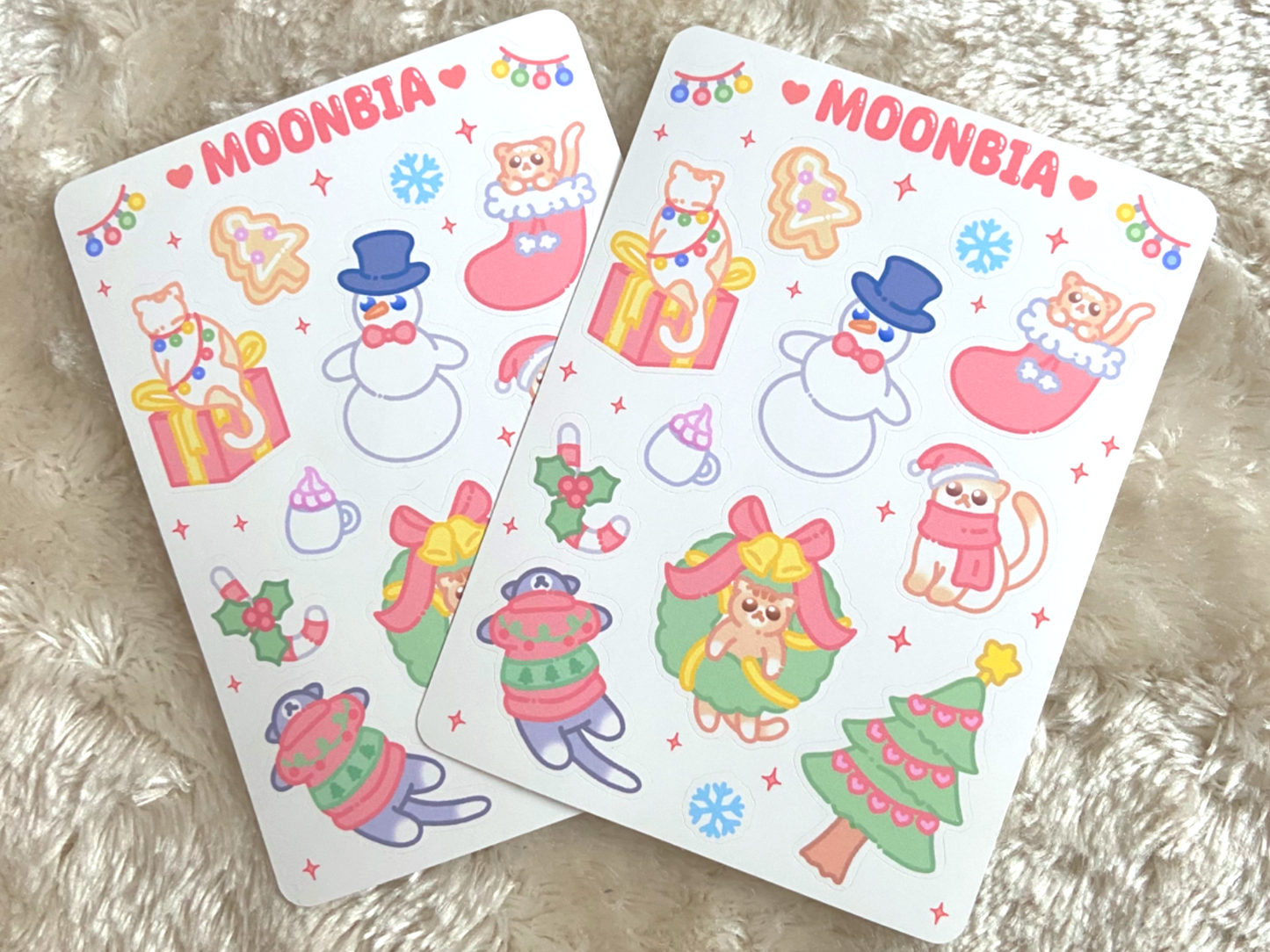 CHRISTMAS KAWAII STICKER SHEET