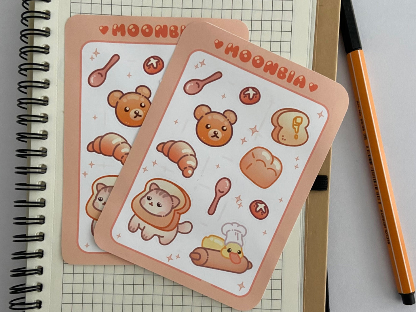 BROT BACKEN STICKERBOGEN