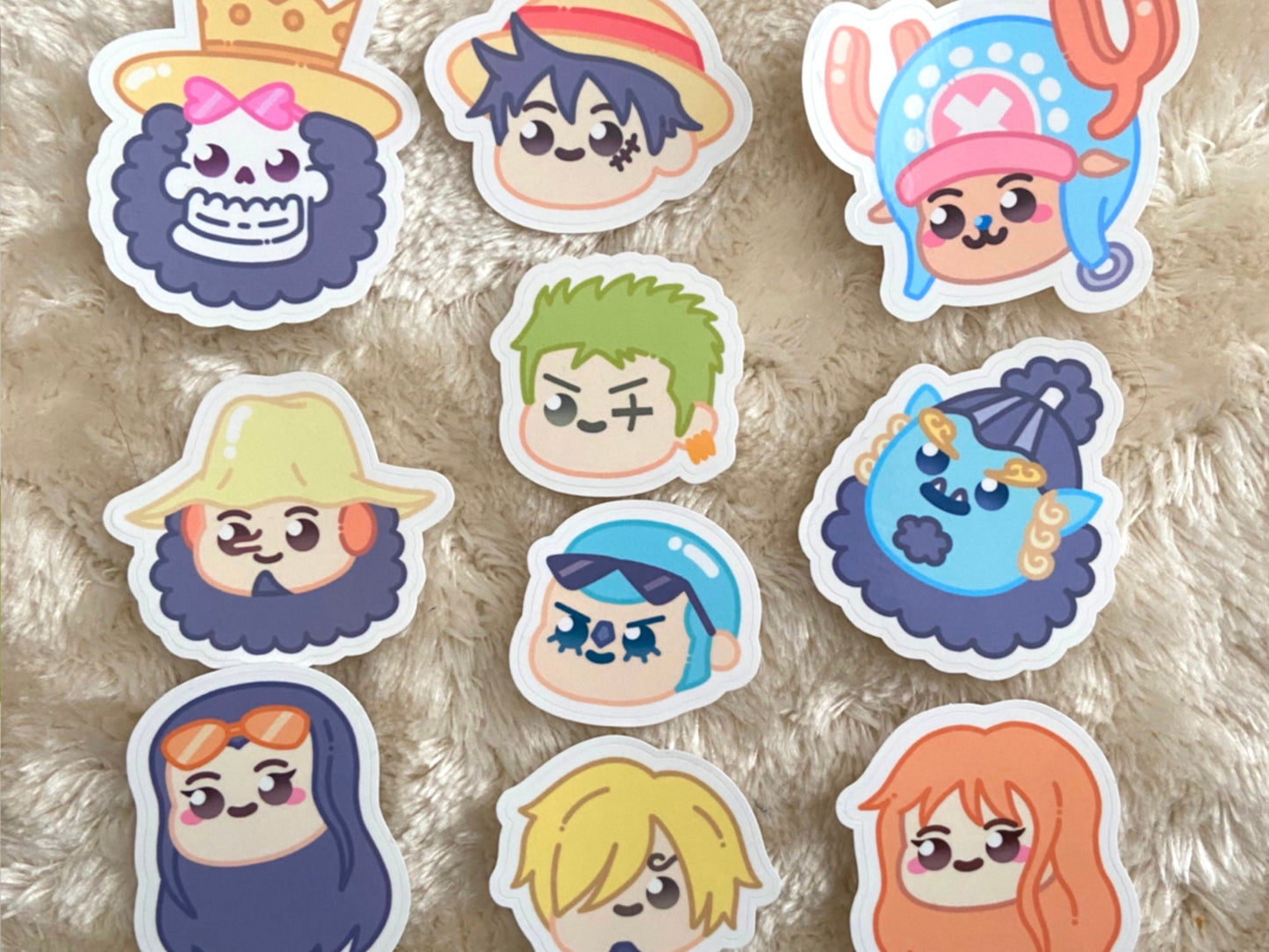 ONE PIECE CHARACTERS - 10 STICKER PACK