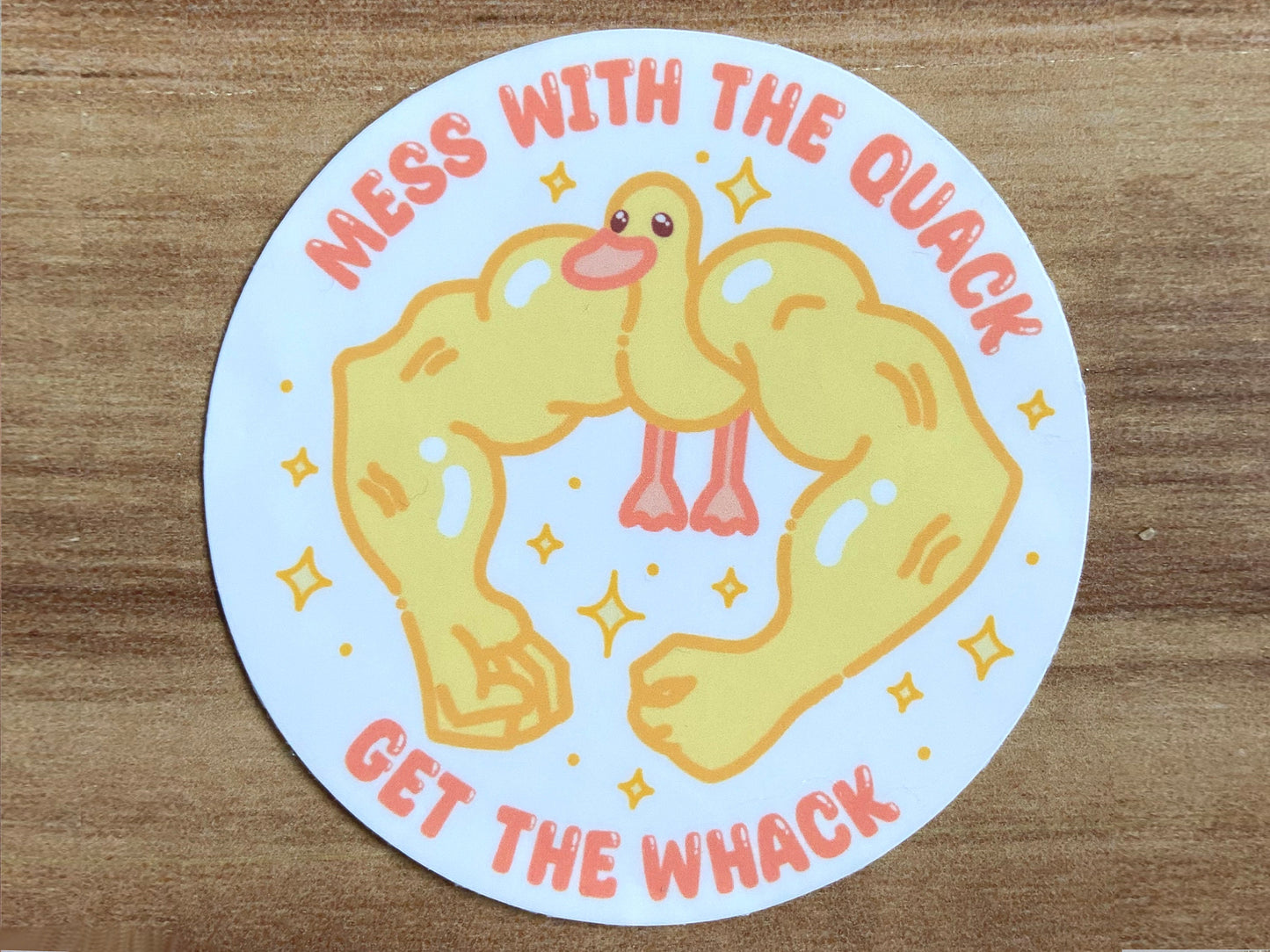 FUNNY RIPPED DUCK STICKER