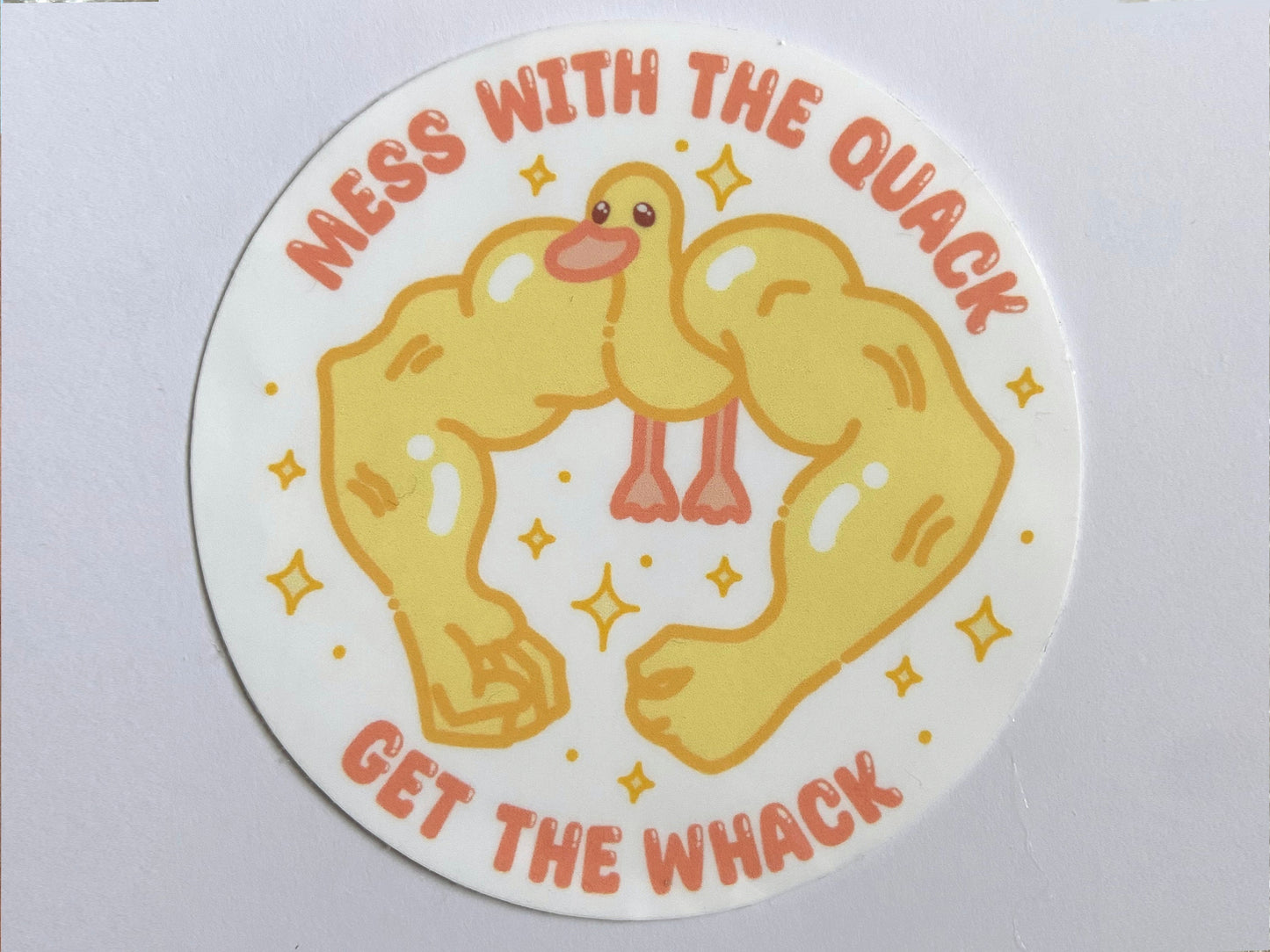 FUNNY RIPPED DUCK STICKER