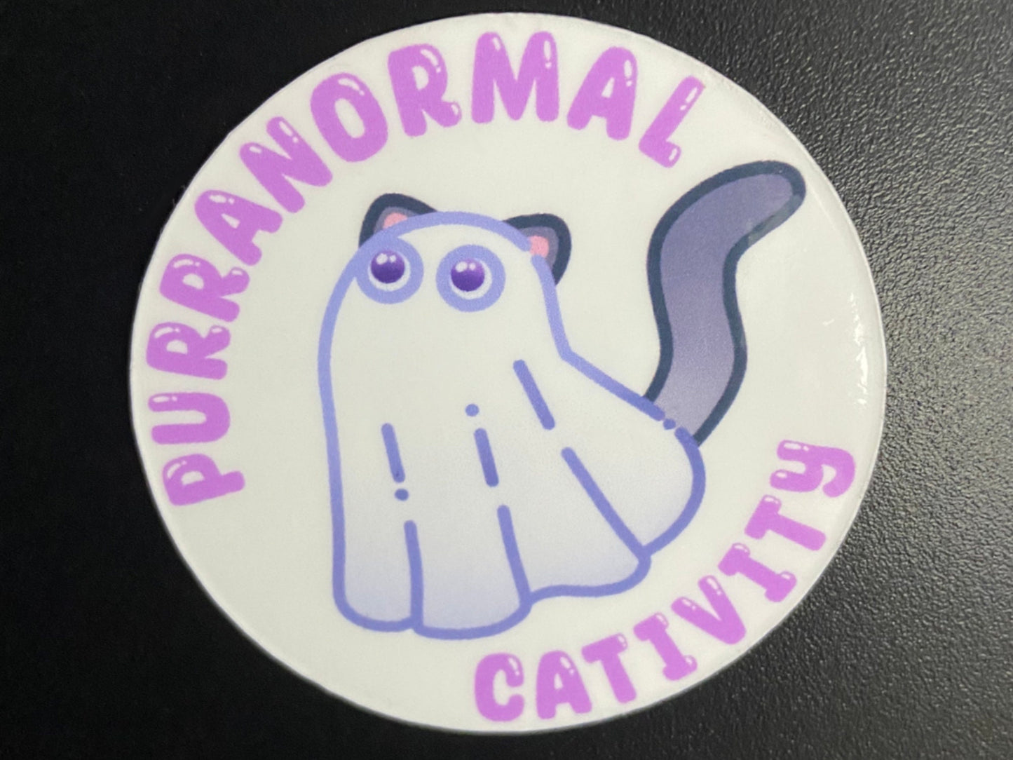 CAT GHOST FRIDGE MAGNET