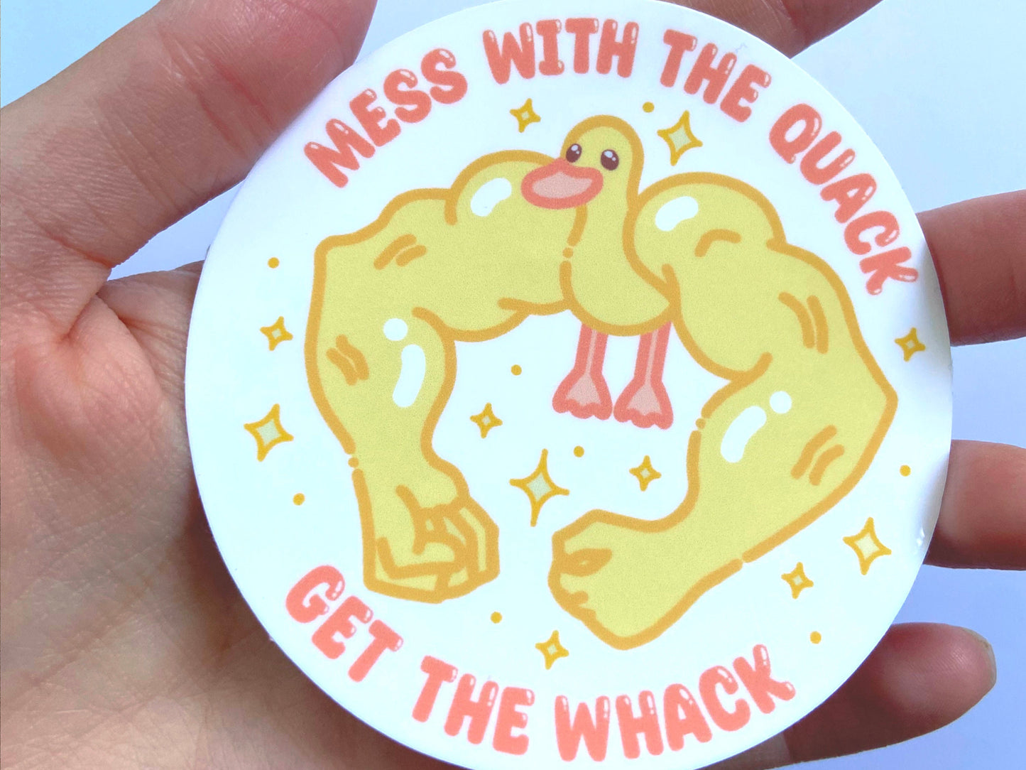 FUNNY RIPPED DUCK STICKER