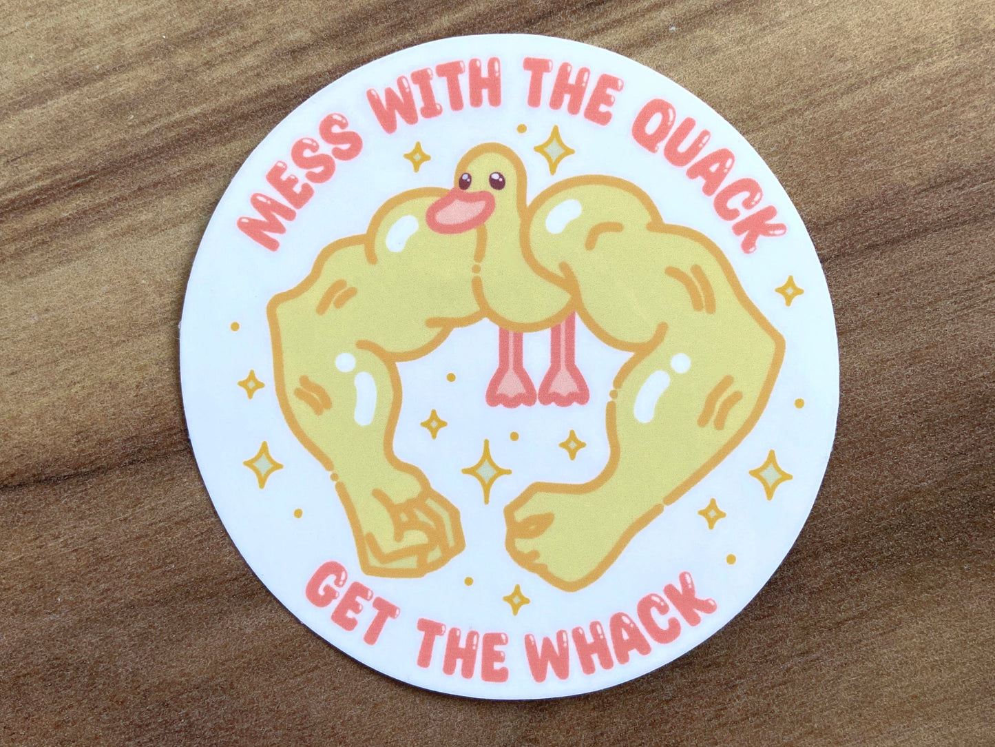 FUNNY RIPPED DUCK STICKER