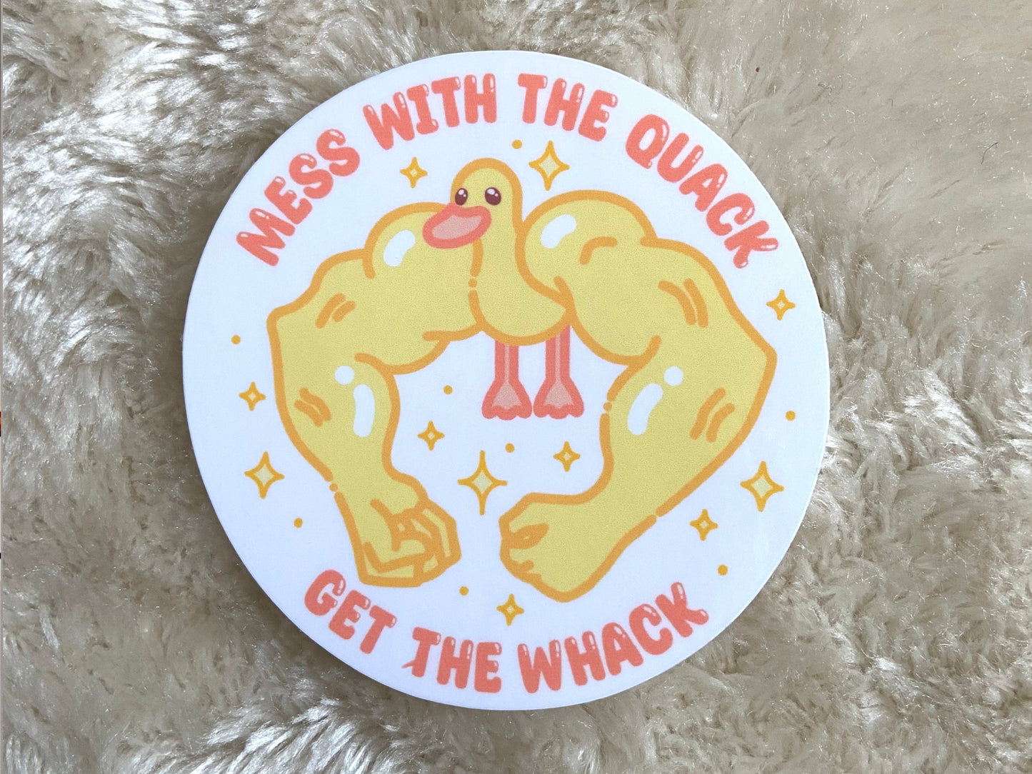 FUNNY RIPPED DUCK STICKER