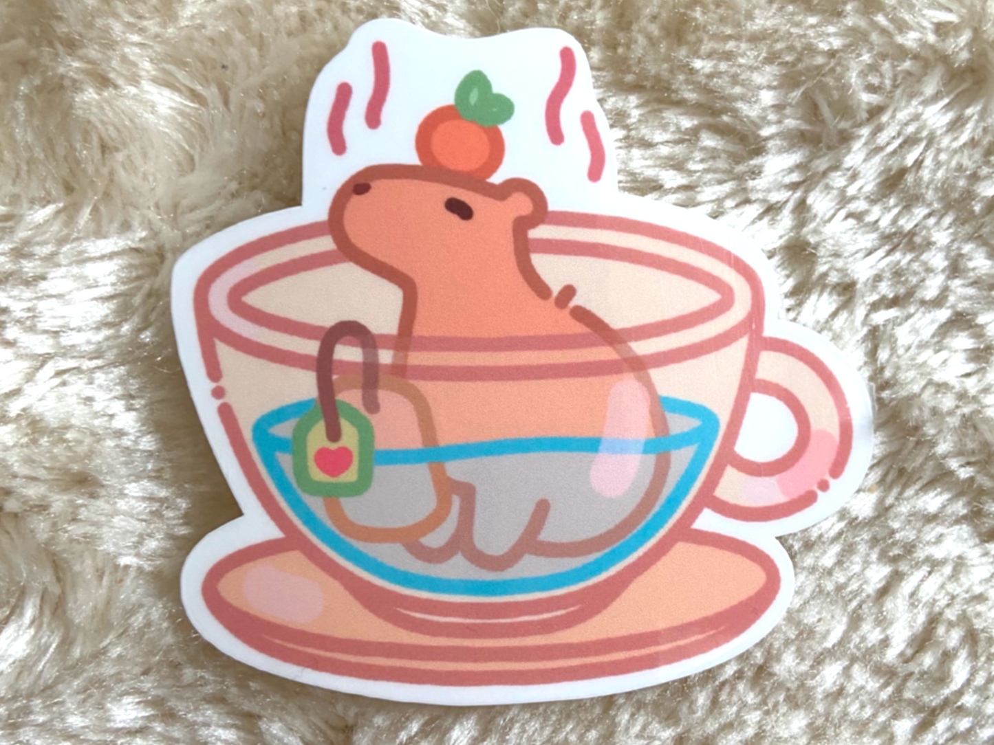 CUP OF CAPY STICKER