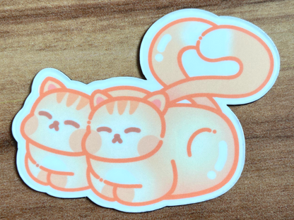 CAT PAIR FRIDGE MAGNET