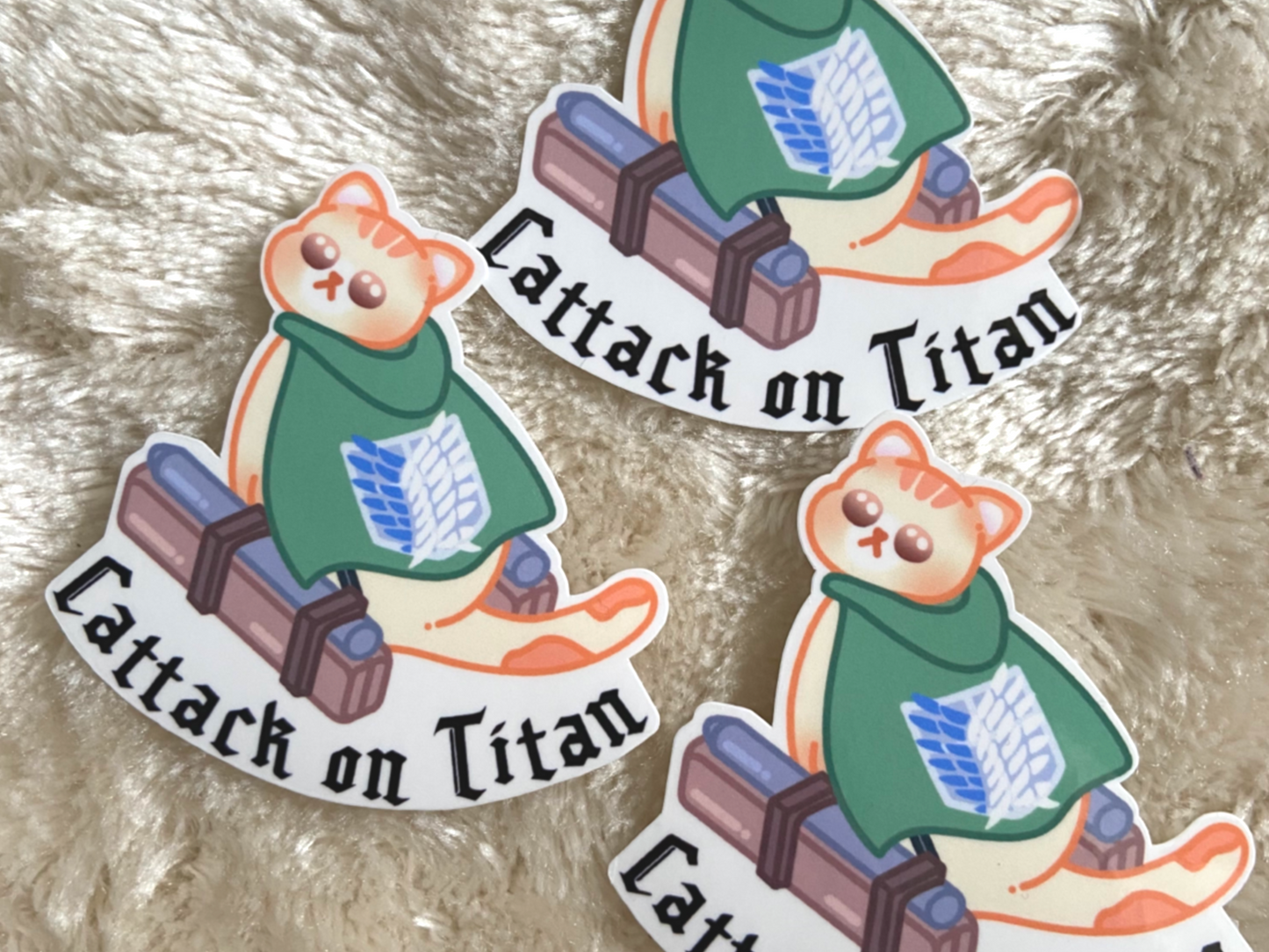 CATTACK ON TITAN STICKER