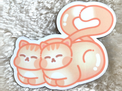 CAT PAIR FRIDGE MAGNET