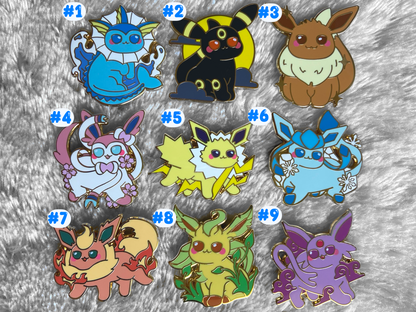 EEVEELUTIONS ENAMEL PINS