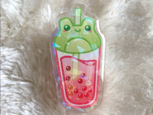 FROGBOBA HOLO ACRYLIC PIN