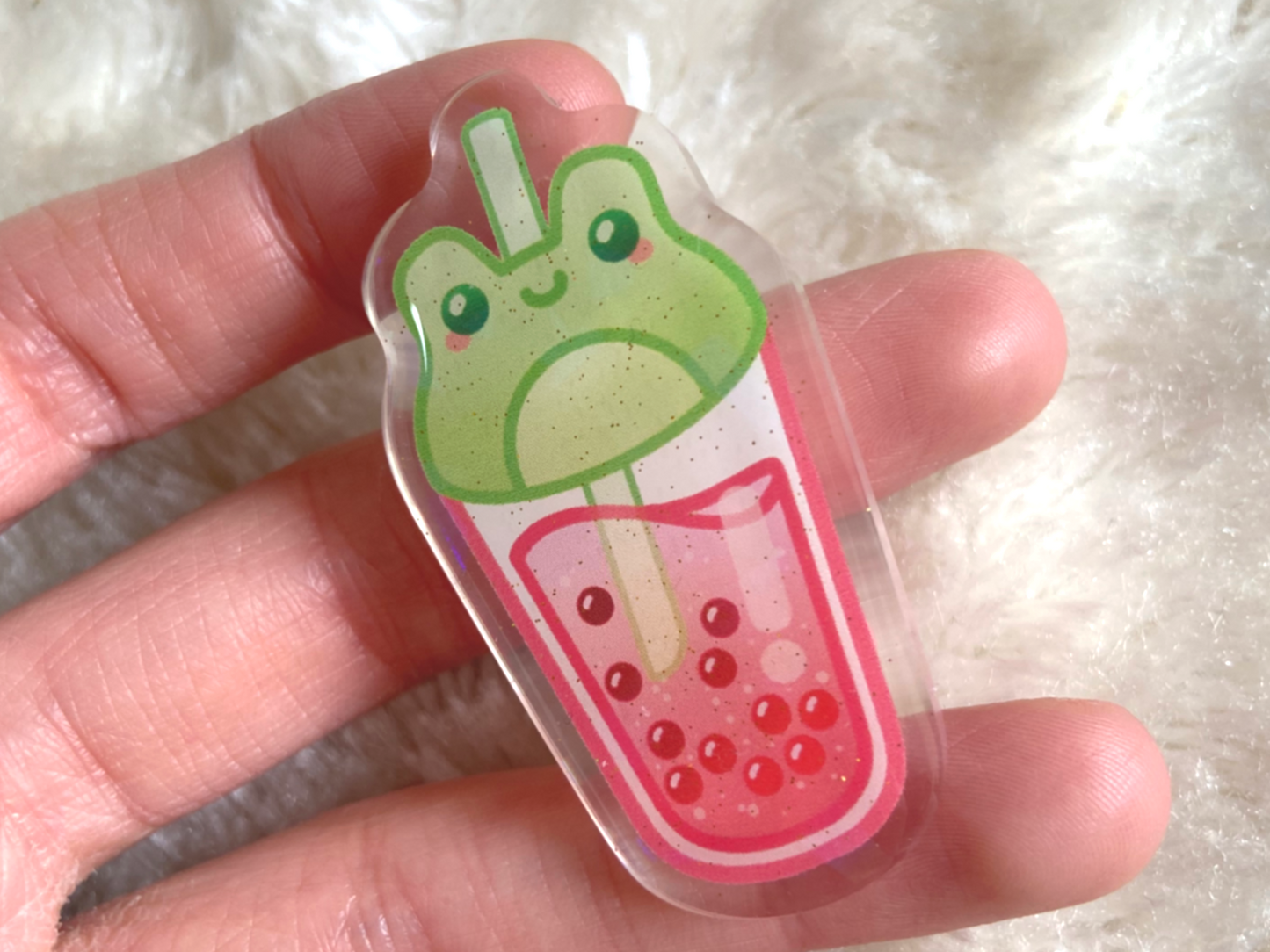 FROGBOBA HOLO ACRYLIC PIN