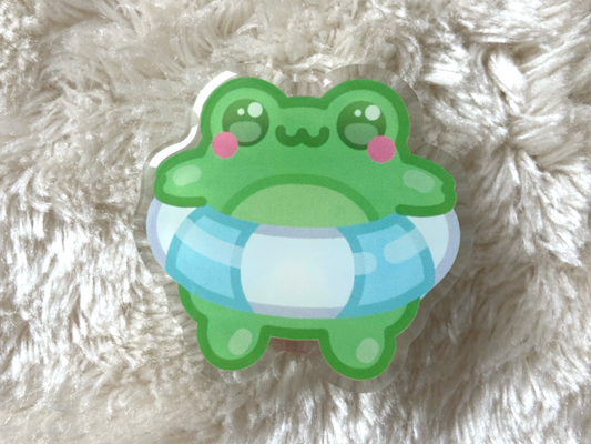 SWIMMING FROG PIN