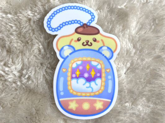 POMPOMPURIN TAMAGOTCHI AUFKLEBER