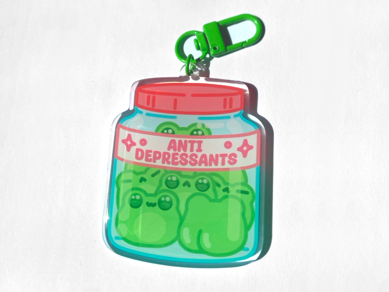FROG PILL KEYCHAIN