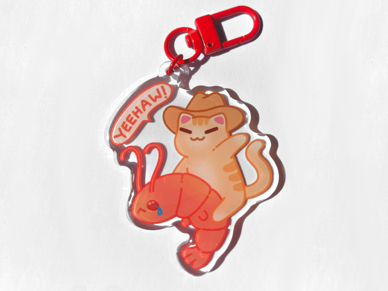 COWBOY CAT KEYCHAIN
