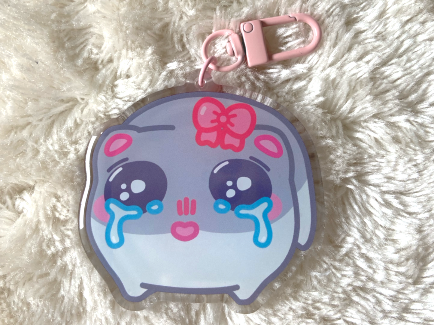 SAD HAMSTER KEYCHAIN