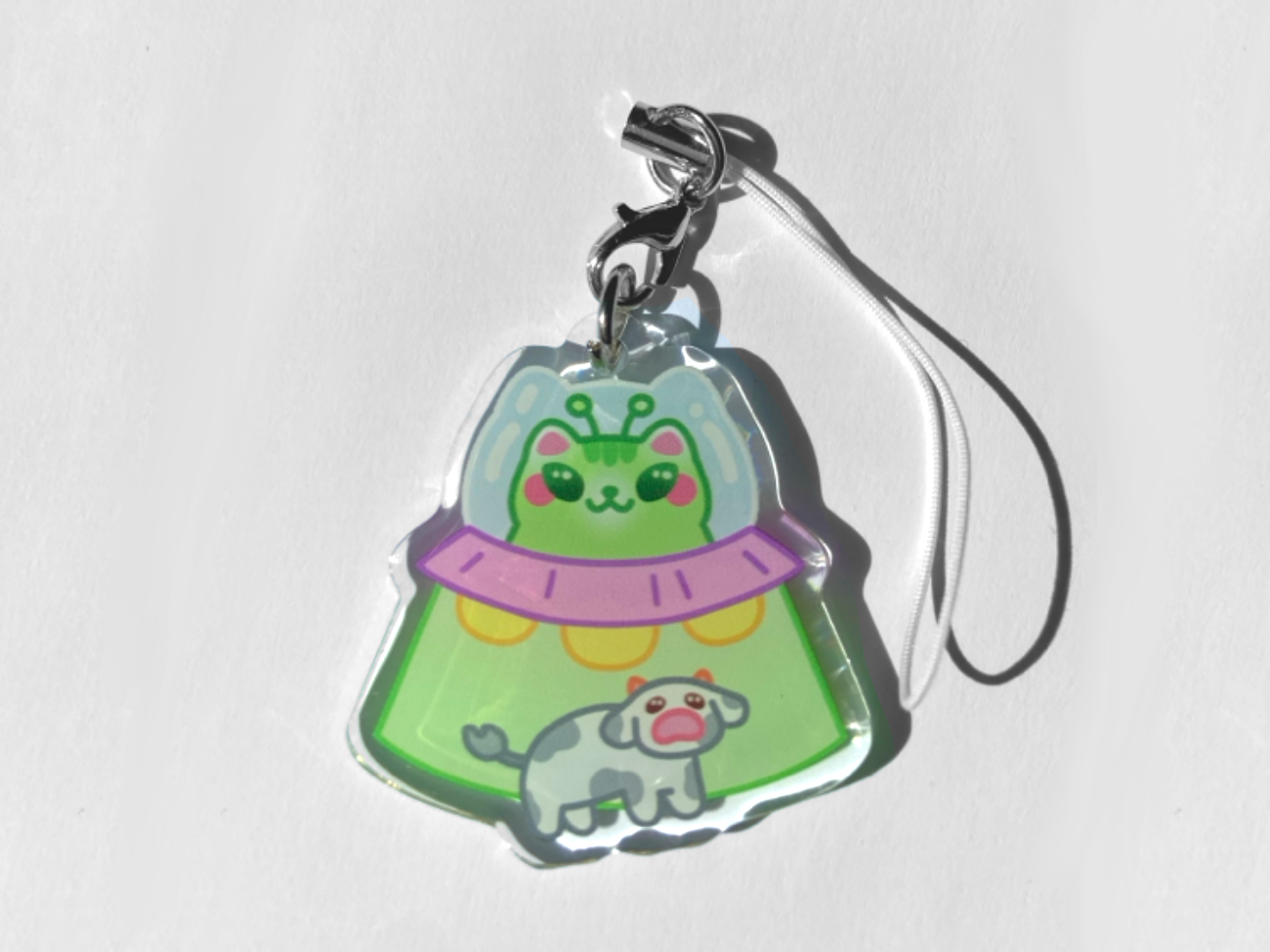ALIEN CAT PHONE CHARM