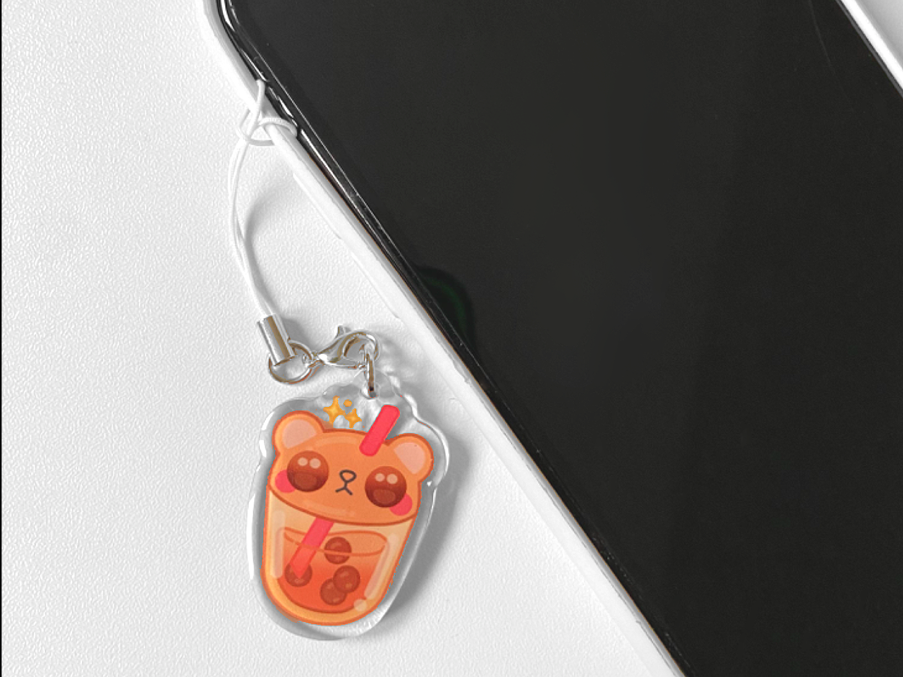 BEAR BOBA PHONE CHARM