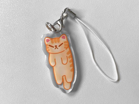 HANGING CAT PHONE CHARM
