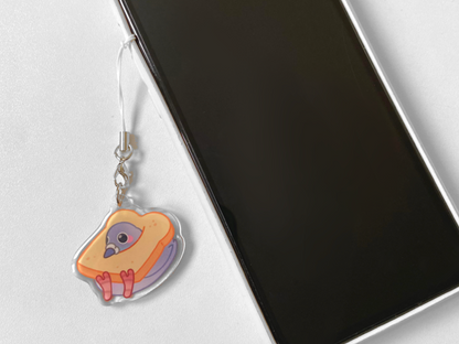 PIGEON IN TOAST PHONE CHARM