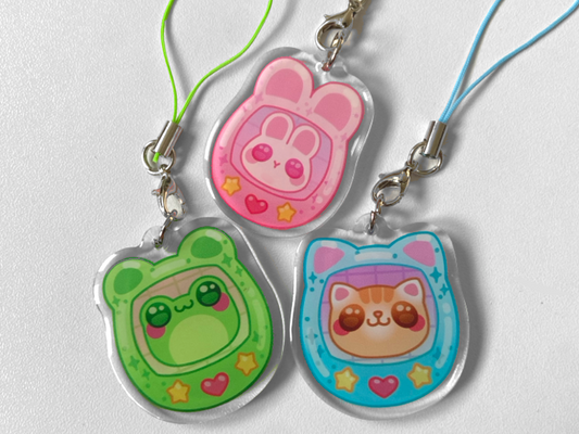 TAMAGOTCHI FRIENDS PHONE CHARMS