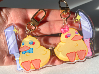 KNIFE DUCKS COUPLE KEYCHAIN