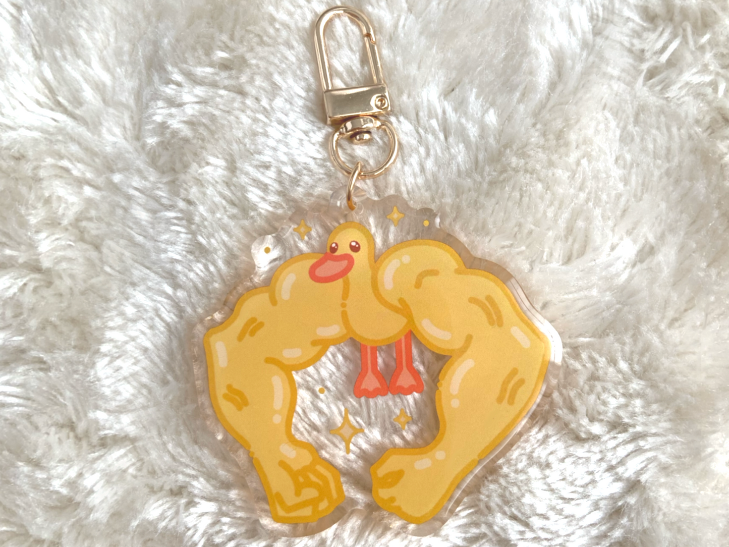 BUFF DUCK KEYCHAIN