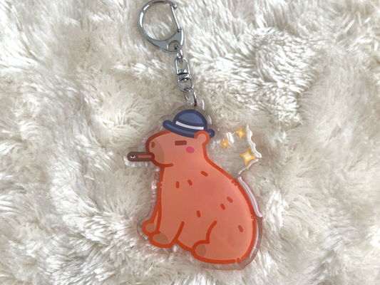 SERIOUS CAPYBARA KEYCHAIN