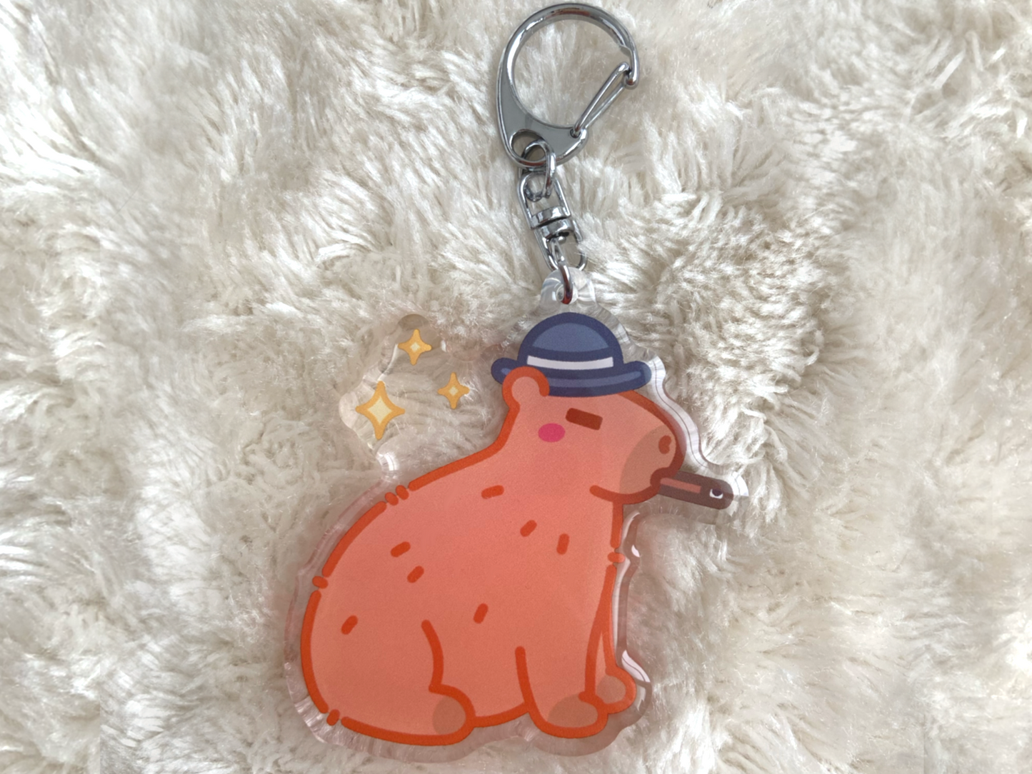 SERIOUS CAPYBARA KEYCHAIN