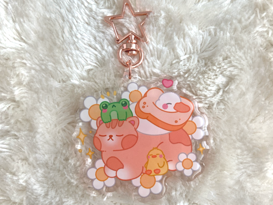 SLEEPY ANIMALS KEYCHAIN