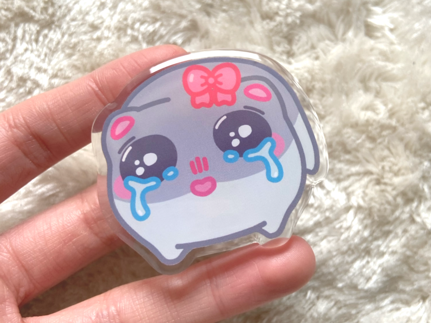 SAD HAMSTER PIN