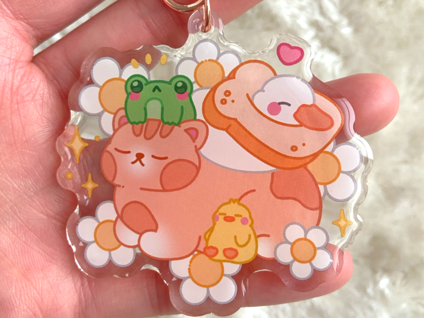 SLEEPY ANIMALS KEYCHAIN