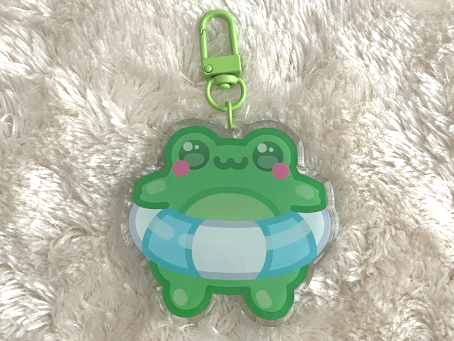 SWIMMING FROG KEYCHAIN