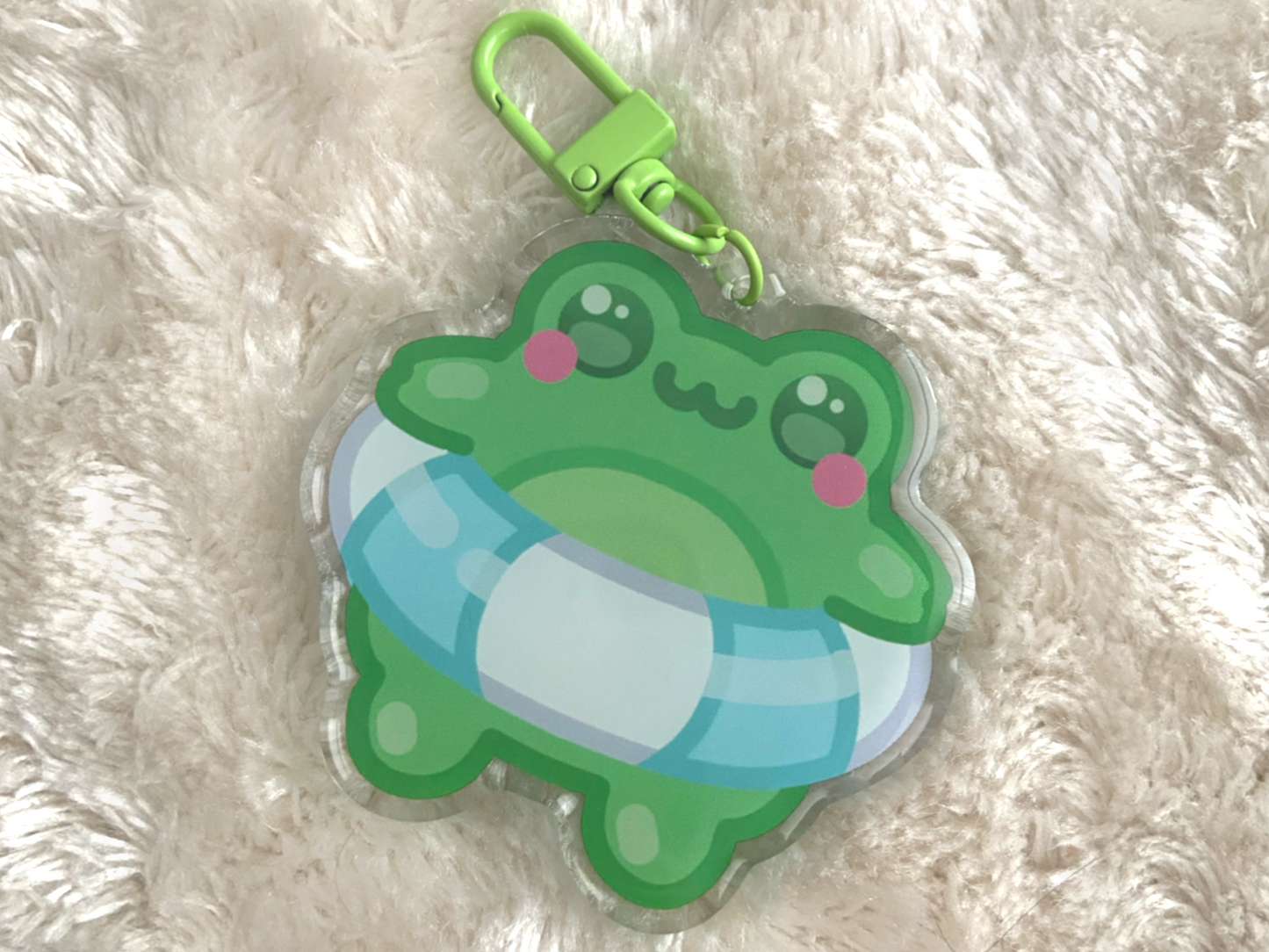 SWIMMING FROG KEYCHAIN