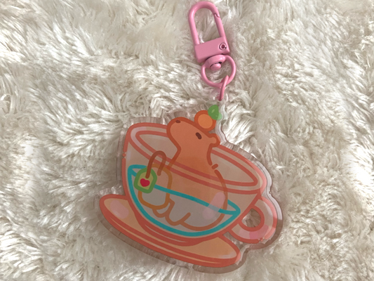 CAPY TEA KEYCHAIN