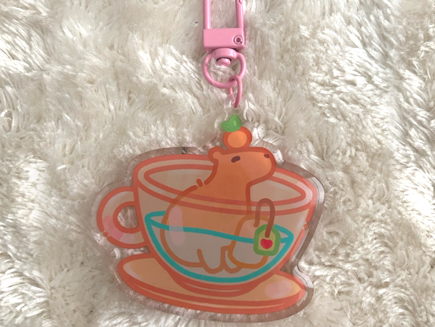 CAPY TEA KEYCHAIN