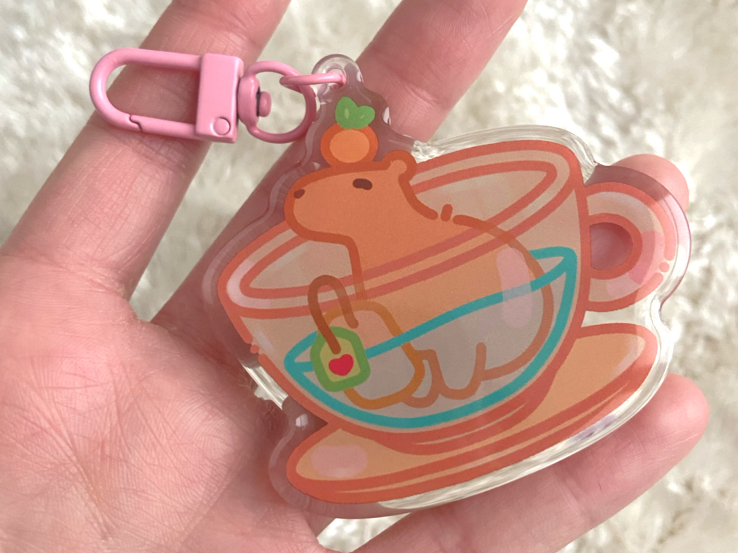 CAPY TEA KEYCHAIN