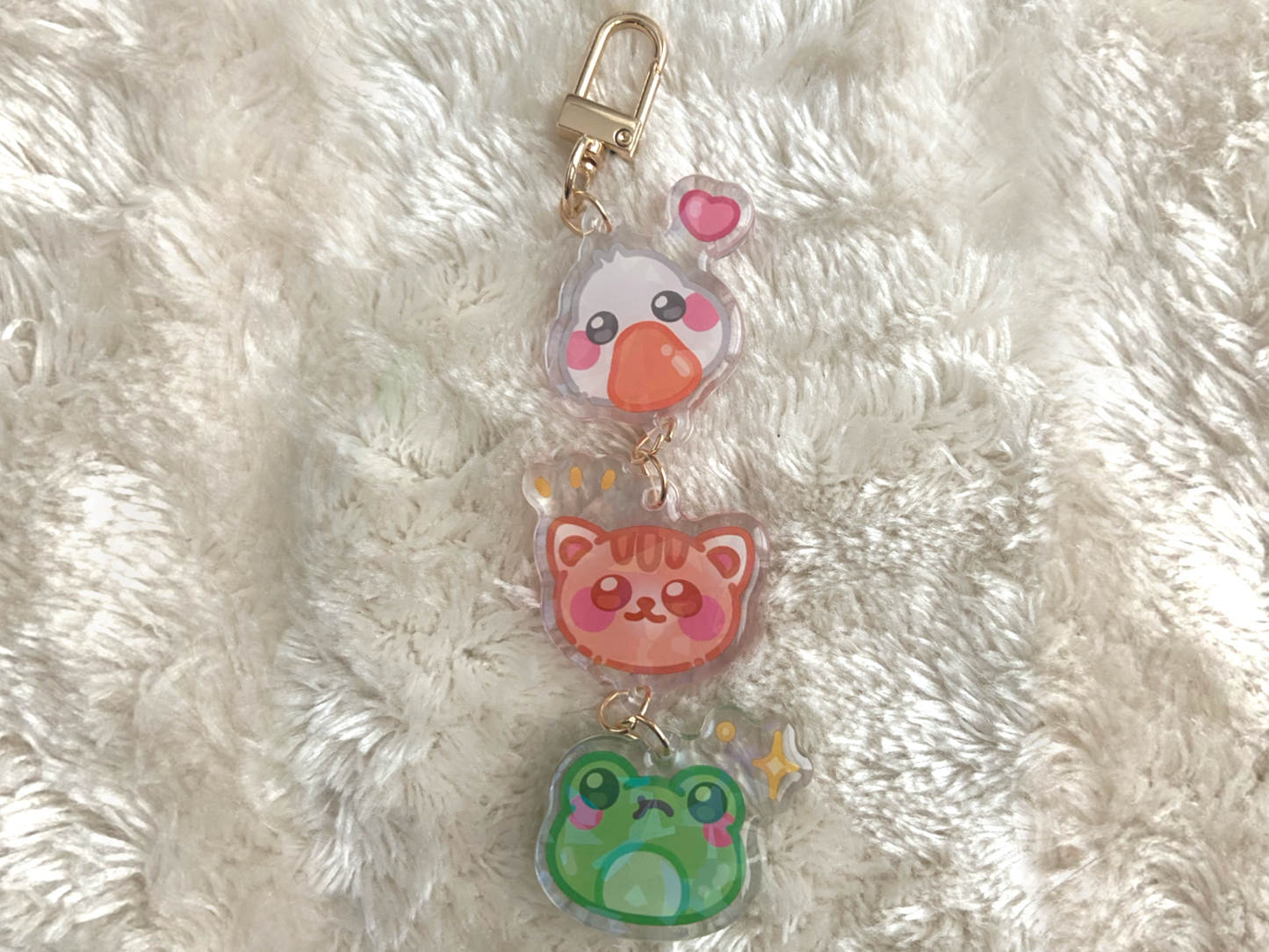 ANIMAL TRIO CONNECTED KEYCHAIN