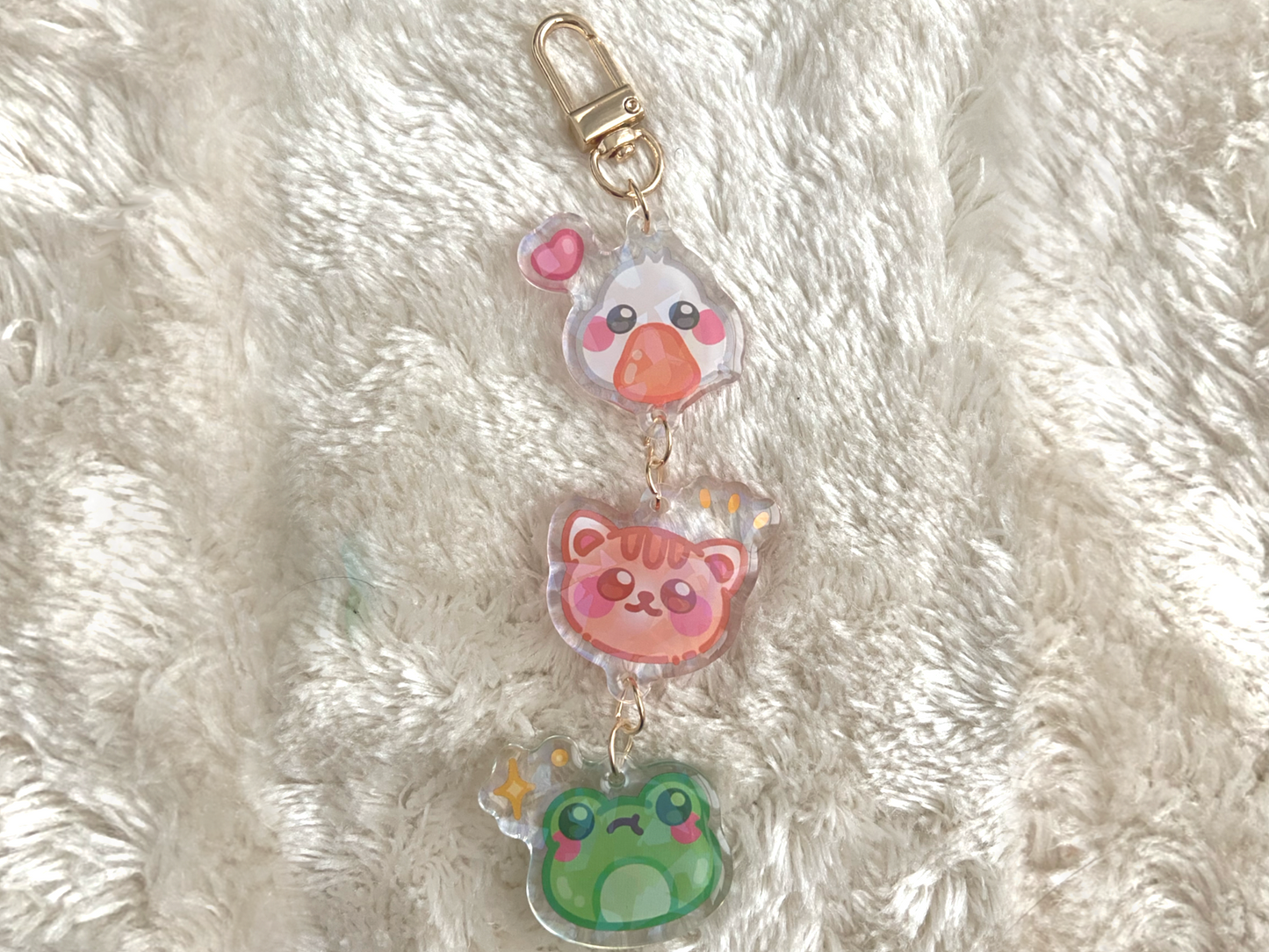 ANIMAL TRIO CONNECTED KEYCHAIN