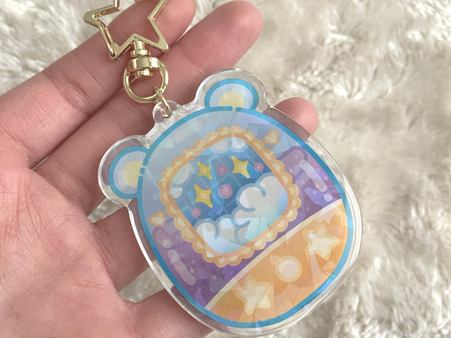 BEAR TAMAGOTCHI KEYCHAIN